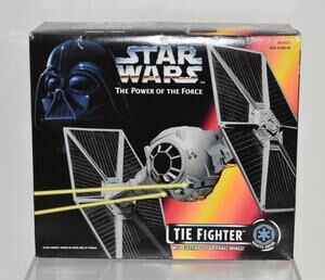 1995 Star Wars Power of the Force TIE Fighter w/Ejecting Solar Panel Wings